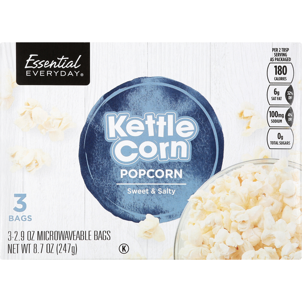 Popcorn & Jerky Essential Everyday Popcorn, Sweet & Salty, Kettle hero