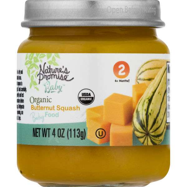 Baby Food & Formula Nature's Promise Baby Food, Organic, Butternut Squash, 2 (6+ Months) hero