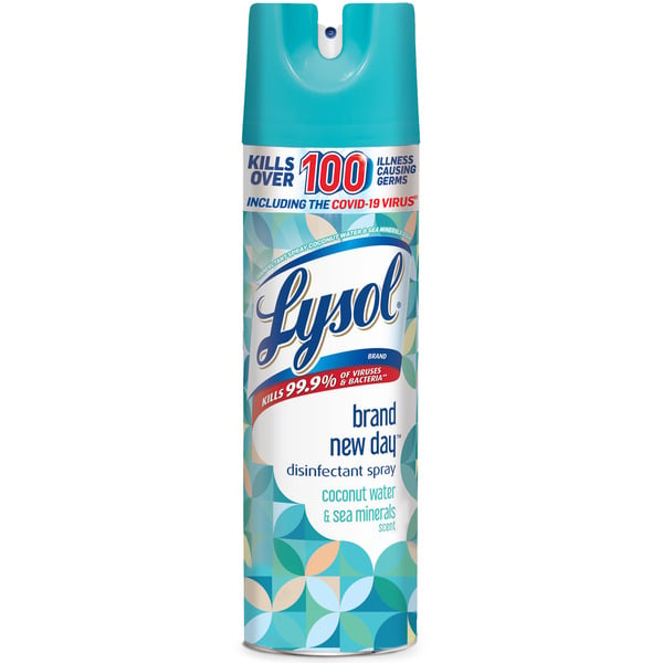 Air Fresheners & Candles Lysol Disinfectant, Sanitizing and Antibacterial Spray, Coconut Water & Sea Minerals hero