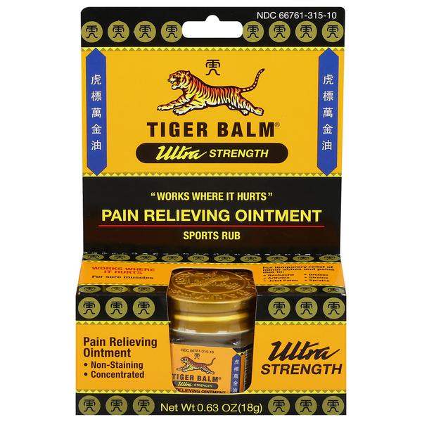 Muscles, Joints & Pain Relief Tiger Balm Pain Relieving Ointment, Ultra Strength hero