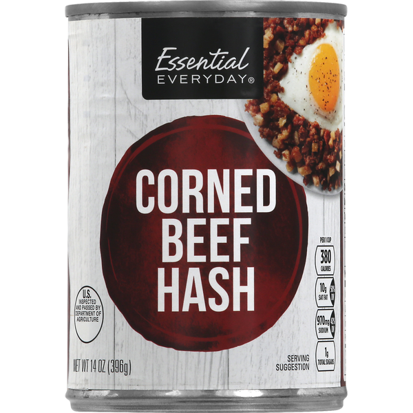 Prepared Meals Essential Everyday Beef Hash, Corned hero