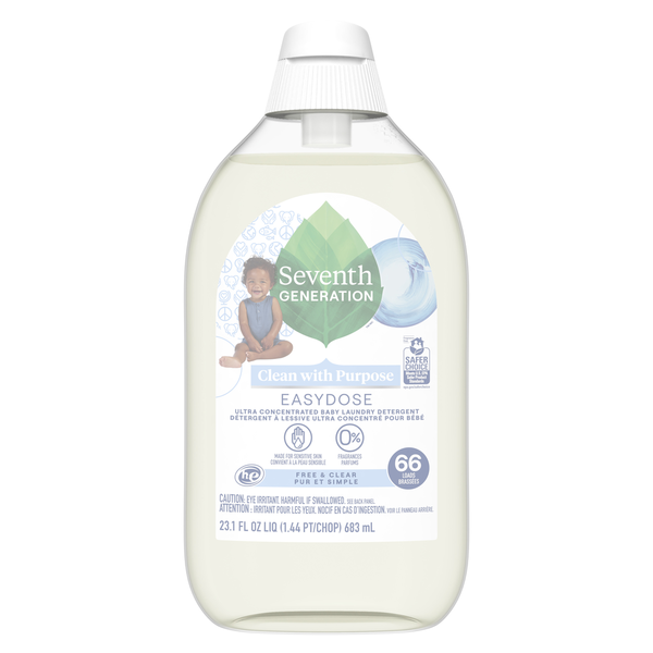 Seventh Generation Baby Easy Dose Laundry Detergent Free and Clear hero