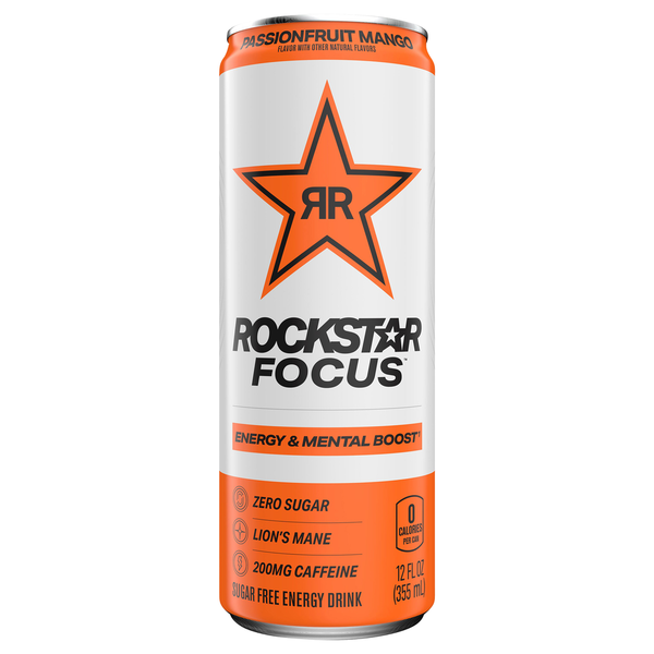 Rockstar Energy Drink, Sugar Free, Passionfruit Mango hero