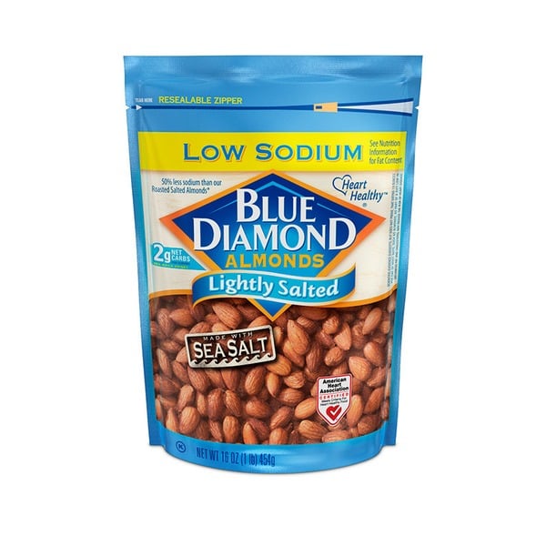 Nuts, Seeds & Dried Fruit Blue Diamond Almonds, Lightly Salted - Low Sodium hero