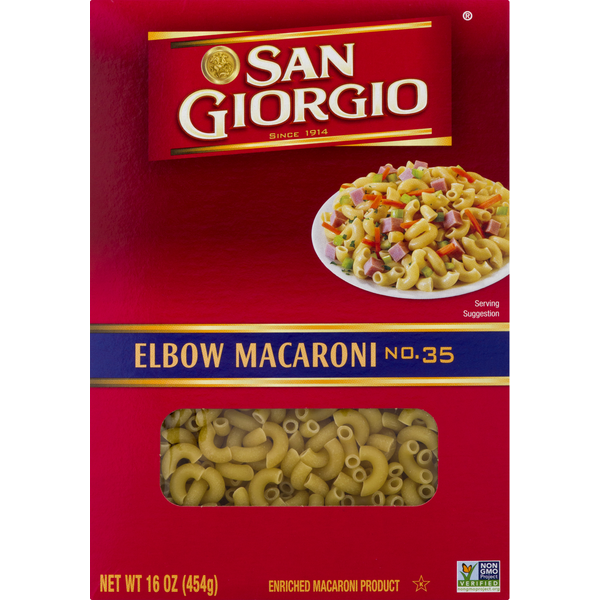 Dry Pasta San Giorgio Elbow Macaroni, No. 35 hero