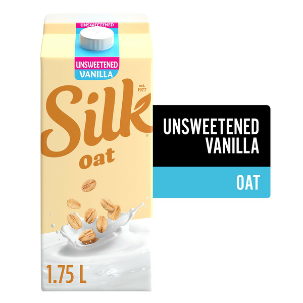 Milk Silk Oat Beverage, Vanilla, Unsweetened, Dairy-Free hero