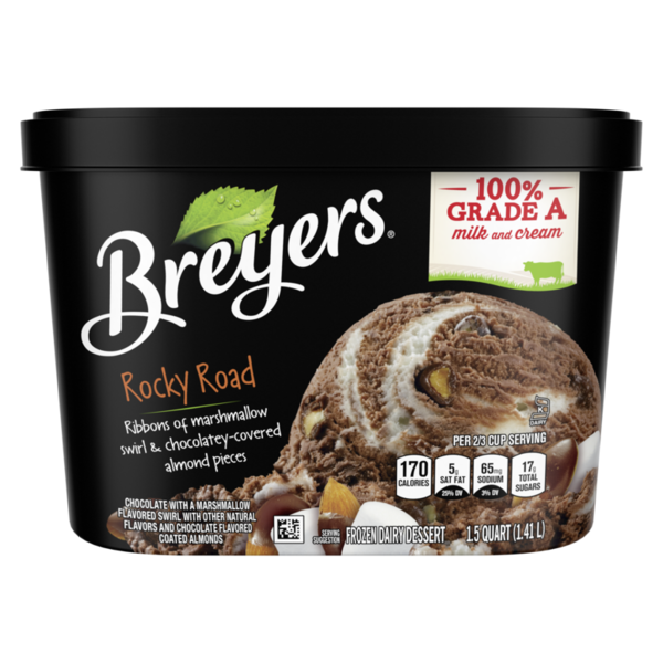 Breyers Frozen Dairy Dessert, Rocky Road hero