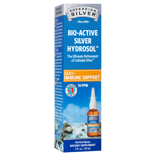 Dietary Supplements Sovereign Silver Silver Hydrosol, Bio-Active, 10 ppm, Vertical Spray hero