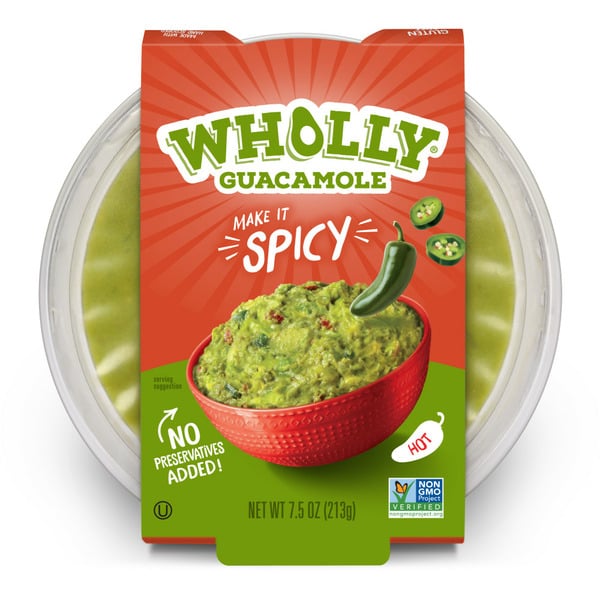 Preserved Dips & Spreads Wholly Guacamole Spicy Bowl hero