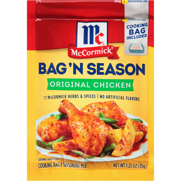 Marinades & Meat Preparation McCormick® Bag 'n Season® Original Chicken Cooking Bag & Seasoning Mix hero