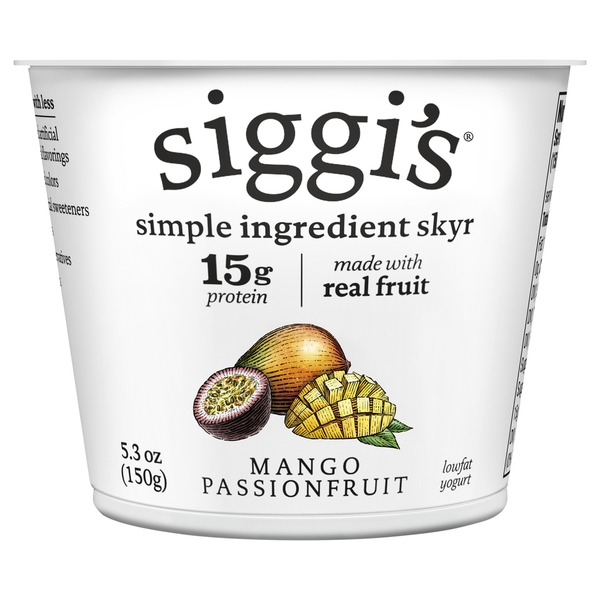 Yogurt Siggi's Yogurt, Lowfat, Mango Passionfruit hero