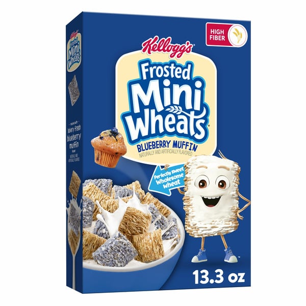 Frosted Mini-Wheats Breakfast Cereal, Kids Cereal, Family Breakfast, Blueberry Muffin hero