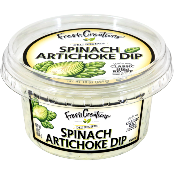 Fresh Dips & Tapenades Fresh Creations Dip, Spinach Artichoke hero