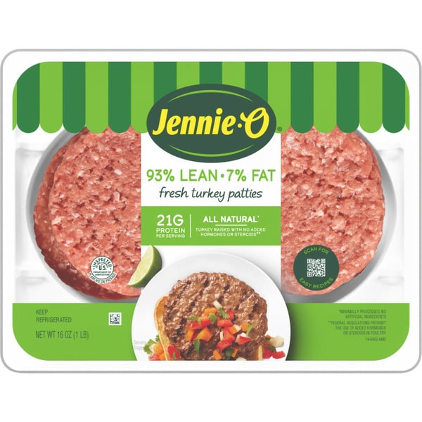 Poultry Counter Jennie-o Turkey Store With Natural Flavoring Lean Turkey Burger hero