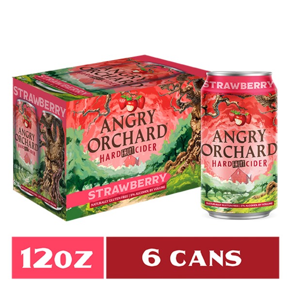 Ciders Angry Orchard Strawberry Hard Cider, Spiked hero