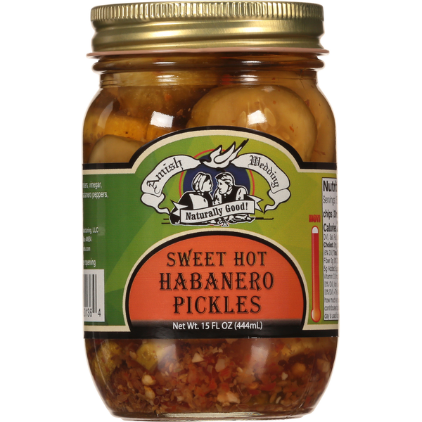 Pickled Goods & Olives Amish Wedding Pickles Habanero Sweet Hot hero