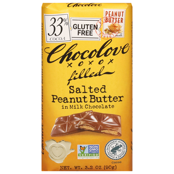 Candy & Chocolate Chocolove Milk Chocolate, Salted Peanut Butter, 33% Cocoa hero