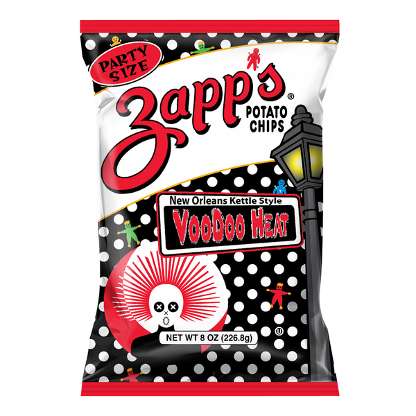 Chips & Pretzels Zapp's New Orlean's Kettle Style Potato Chips Voodoo Heat hero