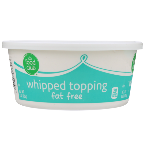 Salad Dressing & Toppings Food Club Fat Free Whipped Topping hero