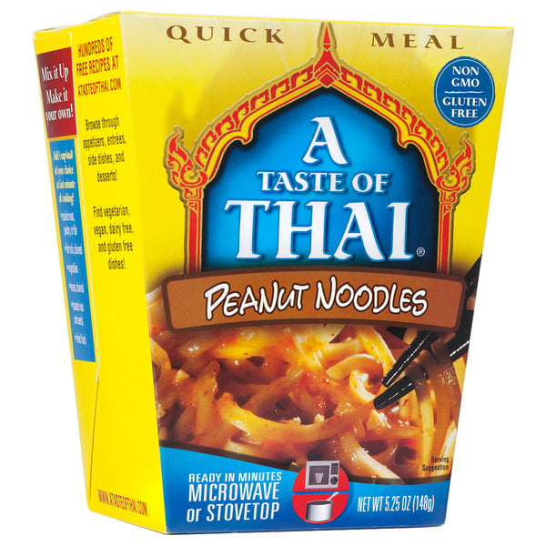 Asian Foods A Taste of Thai Peanut Noodles Quick Meal hero