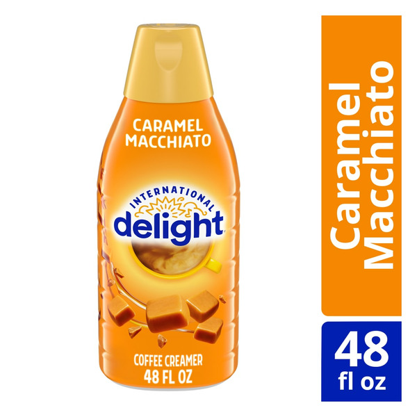 Cream International Delight Caramel Macchiato Coffee Creamer hero