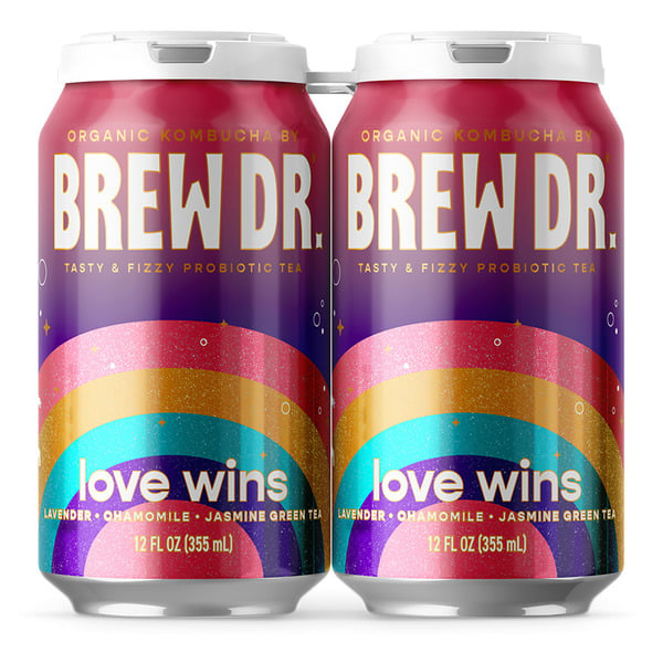 Kombucha Brew Dr. Kombucha Love WINS, w/  Lavender Jasmin & Chamomile, Organic Kombucha hero