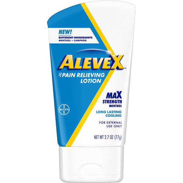 Muscles, Joints & Pain Relief AleveX Pain Relieving Lotion, Max Strength, Menthol hero