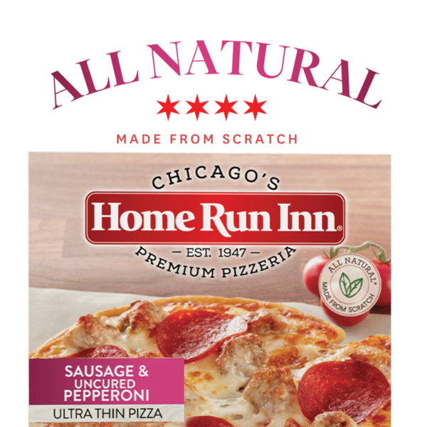 Frozen Pizza Home Run Inn Pizza, Ultra Thin, Sausage & Uncured Pepperoni hero