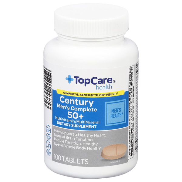 Vitamins & Supplements TopCare Multivitamin/Multimineral, Men's Complete 50+, Century, Tablets hero