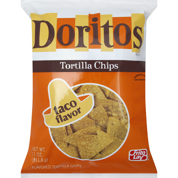 Chips & Pretzels Doritos Tortilla Chips, Taco Flavor hero