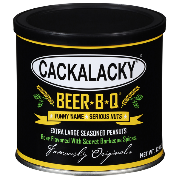 Nuts, Seeds & Dried Fruit Cackalacky Beer B-Q Extra Large Seasoned Peanuts hero