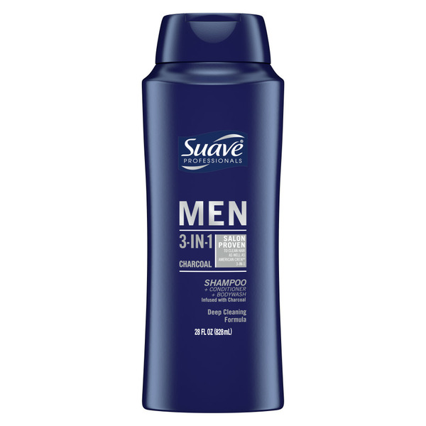 Hair Care Suave Men 3 In 1 Charcoal hero