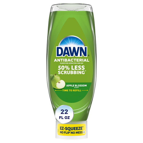 Dish Detergents Dawn Ultra Anti-Bacterial EZ-Squeeze Dish Soap, Apple Blossom hero