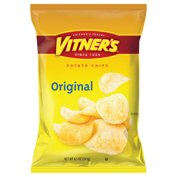 Chips & Pretzels Vitner's Potato Chips, Original hero