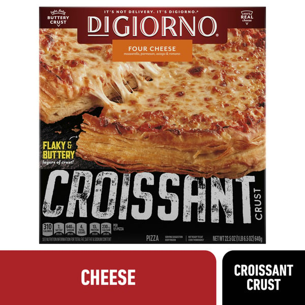 Frozen Meals DiGiorno Frozen Croissant Crust Pizza Cheese Lovers hero