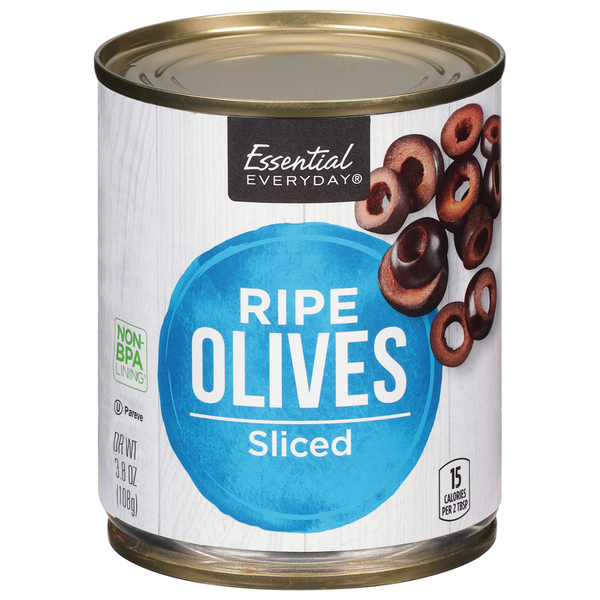 Pickled Goods & Olives Essential Everyday Olives, Ripe, Sliced hero