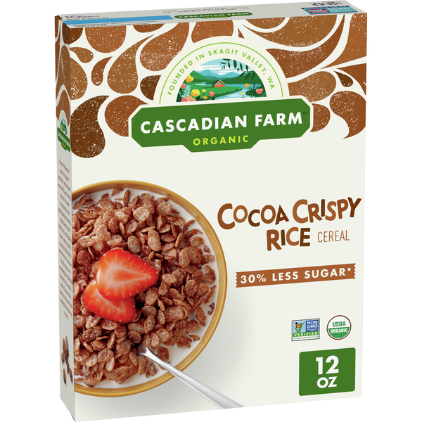 Cereal Cascadian Farm Organic Cocoa Crispy Rice Cereal hero