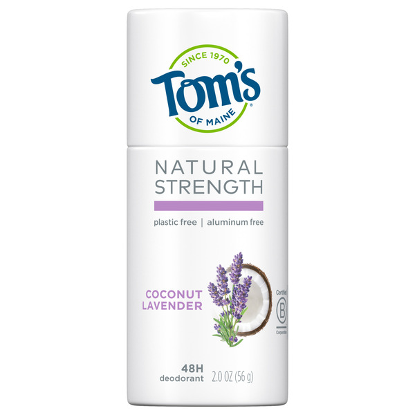 Deodorants Tom's of Maine Plastic-Free Aluminum-Free Deodorant, Coconut Lavender hero