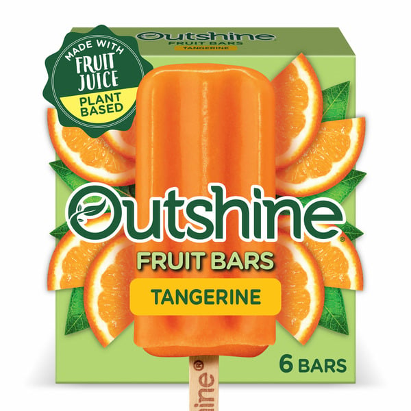 Ice Cream & Toppings Outshine Tangerine Fruit Bars hero