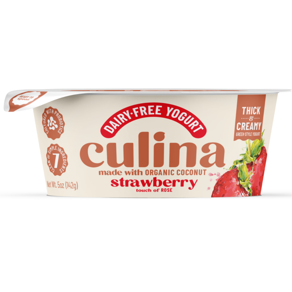 Other Creams & Cheeses Culina Strawberry Touch of Rose, Dairy-Free Yogurt hero