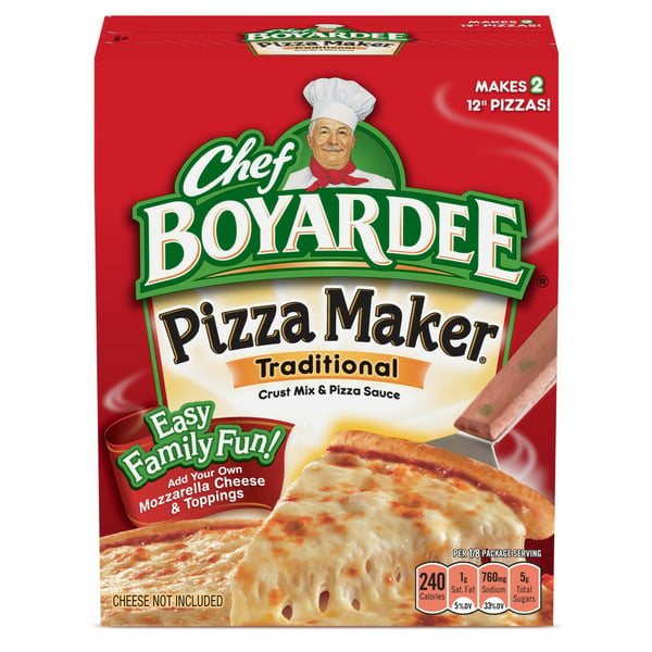 Doughs, Gelatins & Bake Mixes Chef Boyardee Cheese Pizza Maker hero