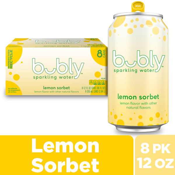 Water, Seltzer & Sparkling Water bubly Sparkling Water, Lemon Sorbet hero