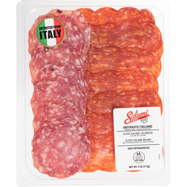 Smoked/Cured Meats Salumi Italiani Antipasto Italiano, Salame Calabrese & Milano, Sliced hero