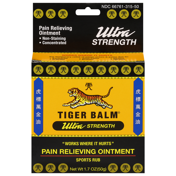 Muscles, Joints & Pain Relief Tiger Balm Pain Relieving Ointment, Ultra Strength hero