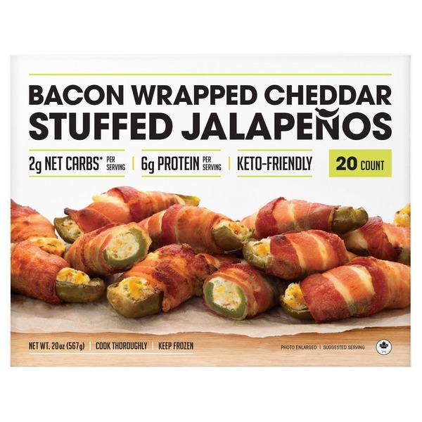 Costco Partini Bacon Wrapped Cheddar Stuffed Jalapeno Poppers Same-Day ...