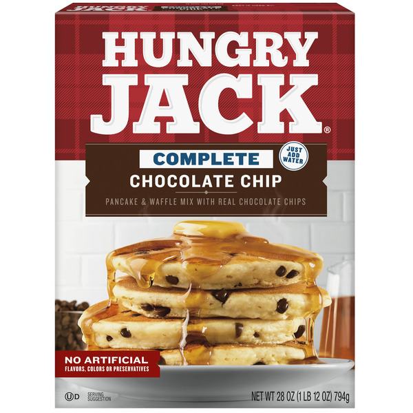 Doughs, Gelatins & Bake Mixes Hungry Jack Complete Chocolate Chip Pancake Mix And Waffle Mix hero