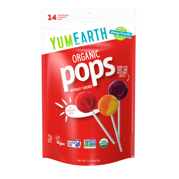 Candy & Chocolate YumEarth Organic Lollipops hero