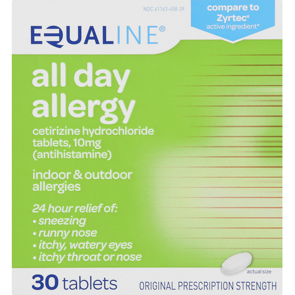 Cold, Flu & Allergy Equaline All Day Allergy, Original Prescription Strength, Tablets hero