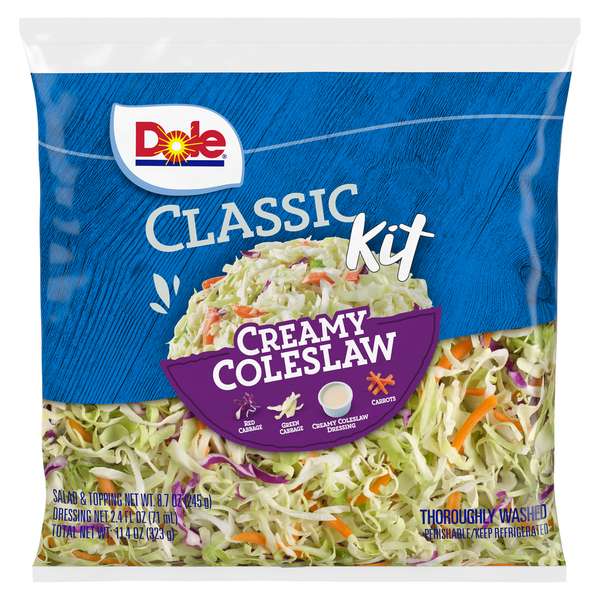 Packaged Vegetables & Fruits Dole Classic Kit, Creamy Coleslaw hero