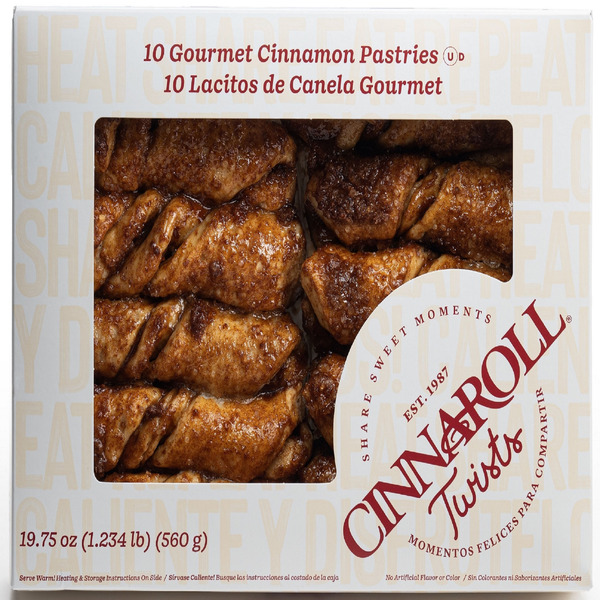 Refrigerated Pudding & Desserts Cinnaroll Gourmet Cinnamon Twists hero